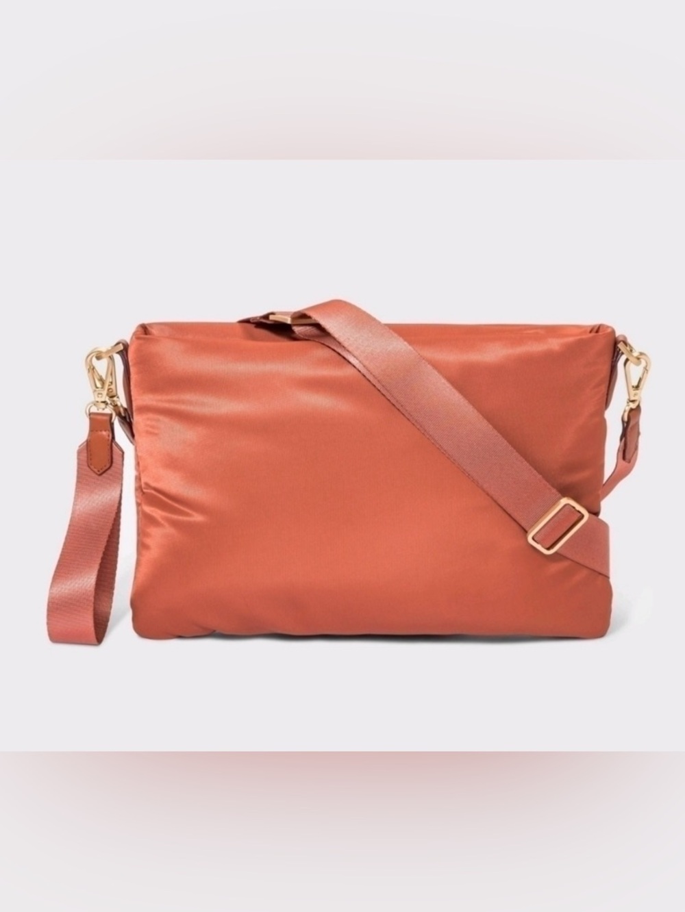 A New Day Coral Rose Satin Crossbody Bag – NWT